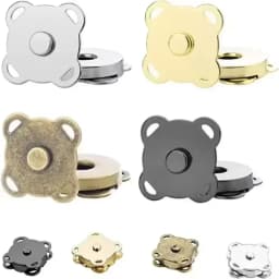 1-50set Magnetic Snap Fasteners Clasps Buttons Handbag Purse Wallet Craft Bag Parts Mini Adsorption Buckle DIY Craft Wholesale