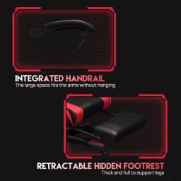 PORIYA Gaming Chair Office Computer Seating Racing PU Executive Racer Recliner