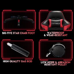PORIYA Gaming Chair Office Computer Seating Racing PU Executive Racer Recliner