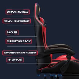 PORIYA Gaming Chair Office Computer Seating Racing PU Executive Racer Recliner