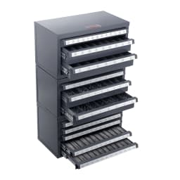 SucceBuy Drill Bit Dispenser Cabinet 3 Pieces Three-Drawer for 1/16" to 1/2" & Letter Sizes Five-Drawer for Sizes #1 to #60