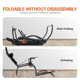 SucceBuy Racing Wheel Stand Foldable to Logitech G923/G920/G29 Steering Wheel Stand & Foot Simulator GT/Formula Mode Large Size