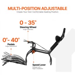 SucceBuy Racing Wheel Stand Foldable to Logitech G923/G920/G29 Steering Wheel Stand & Foot Simulator GT/Formula Mode Large Size