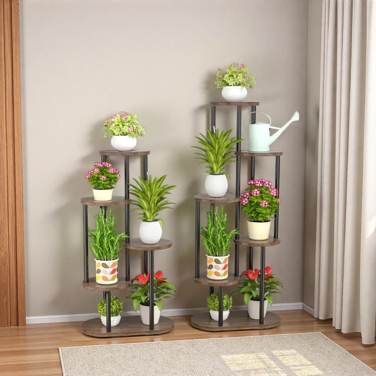 Plant Stand Multilayer Flower Shelf 5/6Layers Plant Holder Garden Indoor&Outdoor Furniture Balcony Flower Rack Bonsai Stand