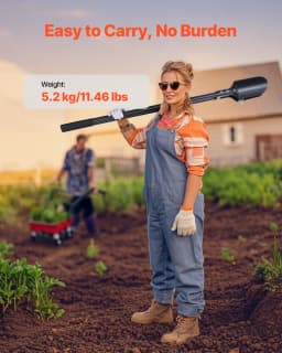 SucceBuy Post Hole Digger Heavy Duty Post Hole Digger Manual Hole Digger with Scale Markings Post Hole Digger Digging Gardening