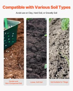 SucceBuy Post Hole Digger Heavy Duty Post Hole Digger Manual Hole Digger with Scale Markings Post Hole Digger Digging Gardening