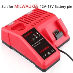 M12-18C 12V-18V Battery Charger Replace for Milwaukee MK12 M14 MK18 48-11-2420 48-11-2440 48-11-1820 48-11-184 Tools Battery pin