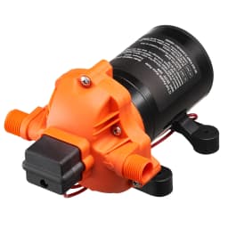 SucceBuy 12V Diaphragm Pump 1.8/3/3.5/5 GPM 3/4/5-Chamber 40-100 PSI Adjustable 1/2'' MNPT Port, for RV Yacht Food Truck Camper
