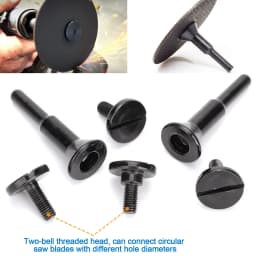 2Pcs Mounting Mandrel Fit Circular Saw Blade Die Grinder Connecting Rod Adapter With 6mm Screw Nut For Drill Rotary Tools