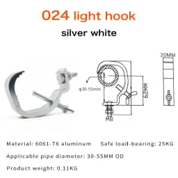 10Pcs/Lot Led Stage Light Truss Aluminum Lights Hook Par Light Hooks DJ Club Light Hanging Hook