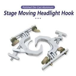 2-6pair Aluminum Fold Clamp Hooks Stage Light Hanging Hook Loading 150Kg Truss Tube Moving Head Beam Lights Connector Clip