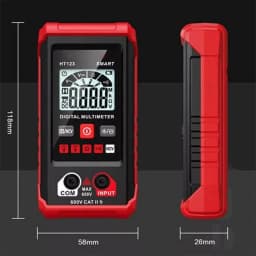 2PCS Digital Multimeter,Tm-510 4000 Counts,Smart Measurement,Auto-Ranging Voltmeter