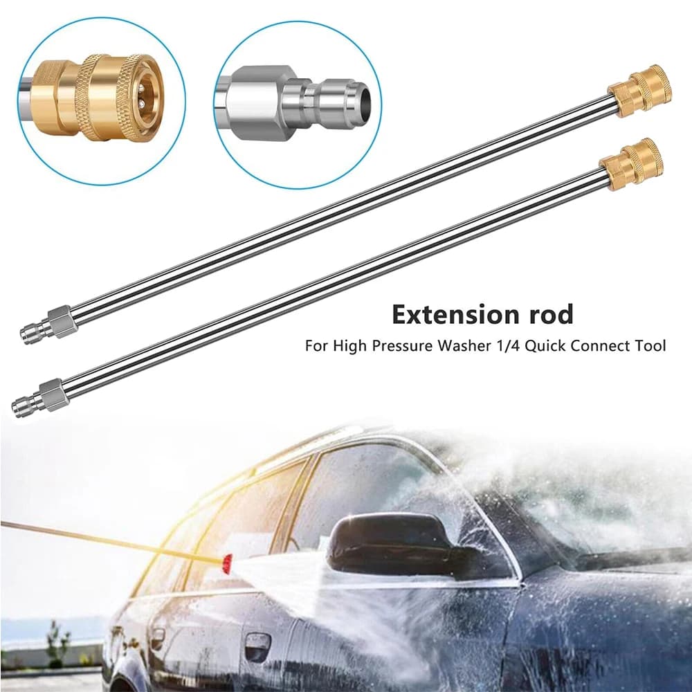 2PCS Extension Wand Lance16inch/40cm  For High Pressure Washer 1/4inch Quick Connect