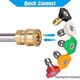 2PCS Extension Wand Lance16inch/40cm  For High Pressure Washer 1/4inch Quick Connect
