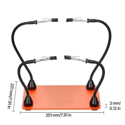 SucceBuy Magnetic Helping Hands Soldering Station 4Flexible Arms Tool w/Alligator Clips & Non-Slip Repair Craft Hobby DIY