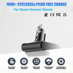 6.4Ah V6/V7/V8 Replace for 21.6V Li-on Battery Pin Suit for Animal/Absolute/Motorhead/Fluffy DC59 SV10 Handheld Vacuum Battery