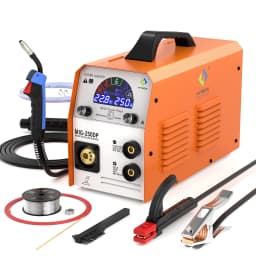 MIG Welder HITBOX MIG250DP Multi-process Gas MIG Flux MIG Stick Lift TIG 220V-240V IGBT Inverter Aluminum Welding Machine