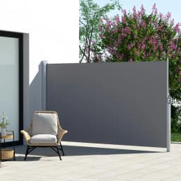 Retractable Side Awning Privacy Screen Outdoor Sun Shade 2x3M Grey