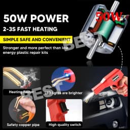 Handy Plastic Welder Garage Tool Bumper Crack Repair Welding Machine Staple Set