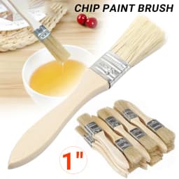 1" Chip Paint Brush DIY Art Varnishes Touchups Brushes Wooden Handle Bush