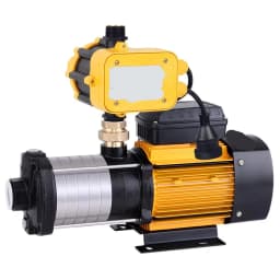 Garden Water Pump High Pressure 2500W Max 6 Stage Tank Irrigation Transfer Booster Yellow