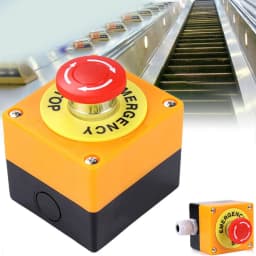 2PCS Emergency Stop Shut Off Push Button Switch NO / NC e-stop Push Button