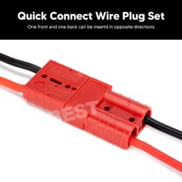 10PCS Anderson Style Plug 50 AMP 6AWG Red Connectors Caravan Mounting DC 12V 24V
