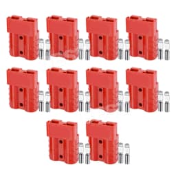 10PCS Anderson Style Plug 50 AMP 6AWG Red Connectors Caravan Mounting DC 12V 24V