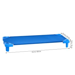 SucceBuy Stackable Kiddie Cot Pack of 4/6 Portable Toddler Nap Cots for Preschool Classroom Daycare Beds for Sleeping Resting