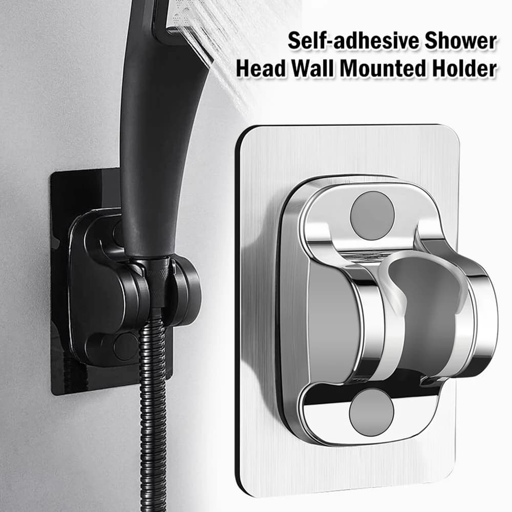 Self-adhesive Shower Head Wall Mounted Holder Bathroom SprinklerSprayer Rack