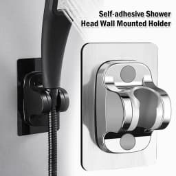 Self-adhesive Shower Head Wall Mounted Holder Bathroom SprinklerSprayer Rack