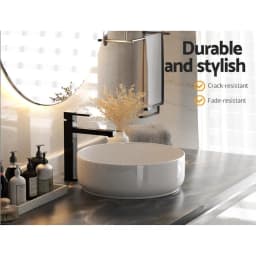 Ceramic Bathroom Vanity Basin Sink Hand Wash Bowl Countertop Vessel Washbasin 35x12cm