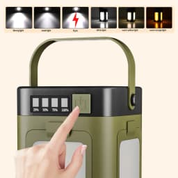 Rechargeable Lantern Power Bank Solar Camping Lantern Portable Flashlight LED Tent Light for Camping Hiking Fishing