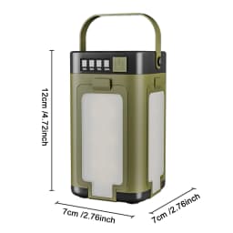 Rechargeable Lantern Power Bank Solar Camping Lantern Portable Flashlight LED Tent Light for Camping Hiking Fishing