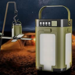 Rechargeable Lantern Power Bank Solar Camping Lantern Portable Flashlight LED Tent Light for Camping Hiking Fishing