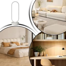2PACK LED Oval Nightstand Light, Modern Bedside Table Lamp, Rechargeable Desk Lamp, 3 Color Temperatures and 10 Brightness Level