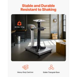 SucceBuy Bench Grinder Stand Bench Grinder and Vise Floor Pedestal with 10.6 in x 10.6 in Mounting Plate Pre-Cut Mounting Slots