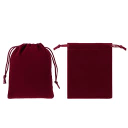 30pcs Gift Pouches Black Velvet Jewellery Wedding Packing Sack Money Bag Drawstring