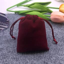 30pcs Gift Pouches Black Velvet Jewellery Wedding Packing Sack Money Bag Drawstring