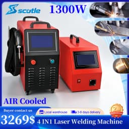 1300W Air Cooled 4 in 1 Fiber Laser Welding Machine 800W Portable Metal Welder for Welding Cleaning Cutting Seam Cleaning SUP31F