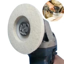 10pcs Round Wool Buffing Grinder 4'' Wheel Felt Polishing Disc Buffing Pad Tool
