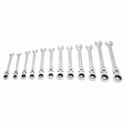 Ratchet Wrench Set Kit Metric Combination Chrome Vanadium Steel 8‑19mm with Storage Bag Ratchet Spanner