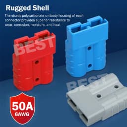 10x Anderson Style Plug connector 50AMP Caravan Trailer Sola 6AWG DC Power Tool