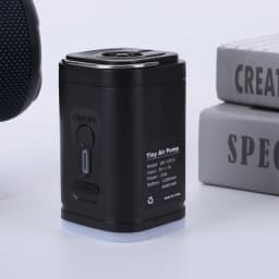 Electric Air Pump Camping Light 4000Pa Mini Inflate Deflate Pump Rechargeable Air Pump for Air Beds Boat Swimming Ring