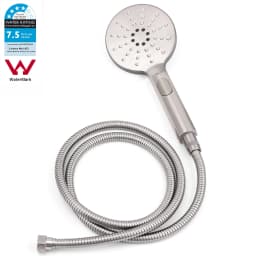 **Sydney Stock** KYLINS WELS Brushed Nickel Round Massage 3-Mode Spray Hand Held Shower Head Rose Bathroom Replacement WaterMark