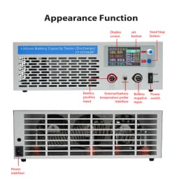 Heltec 5-120V 1-50A Discharge Battery Electronic Load/Capacity Tester for Lead-acid/NiMH/LiFePO4/NCM Batteries Electronic Tools