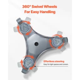 SucceBuy 4 pcs Furniture Dolly Movers with Triangle Swivel Caster & 3 Wheels Fridge Lift Mover Tool Set for Home Appliances Sofa