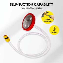 PORIYA 4800 Psi High Pressure Water Cleaner Electric Washer Gurney 10Hp Petrol 20M Hose