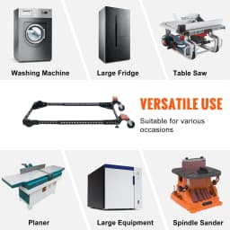 SucceBuy Mobile Base Heavy Duty Universal Mobile Base Stand Swivel Wheel for Woodworking Equipment Bandsaw Power Tools Machines