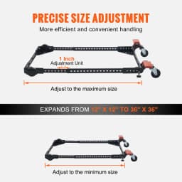 SucceBuy Mobile Base Heavy Duty Universal Mobile Base Stand Swivel Wheel for Woodworking Equipment Bandsaw Power Tools Machines